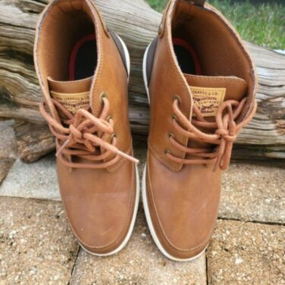 Levi Men's Strauss Brown Chukka Two-Toned Boot/Sneaker Size 8 - Picture 2 of 7
